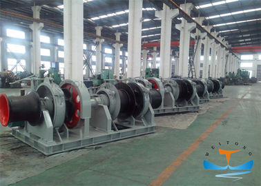 China Carbon Steel 12v Anchor Windlass , Two Drum Anchor Winch DNV Certificated factory