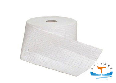 China 100 Polypropylene Industrial Oil Absorbent Rolls For Cleaning Up Petroleum Spills factory