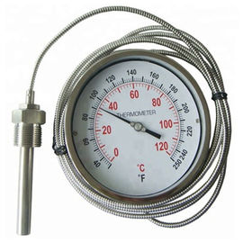 China Stainless Steel Industrial Remote Reading Thermometer / Bimetal Thermometer factory
