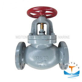 China Precision JIS F7375 Screw - Down 10k Marine Globe Valve For Ship With Flange Ends factory