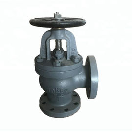 China F7310 Cast Iron Angle Valve 16K JIS Marine Valve For Oil And Gas Pipeline factory