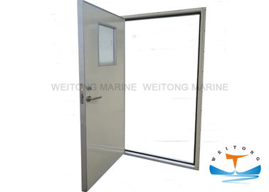 China Weathertight A60 Marine Fire Doors , Boat Access Doors Right Angle Corner Shape factory