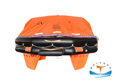 China A Pack Type Marine Life Raft 12 Man Capacity MSC.47 Standard For Emergency factory