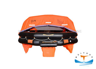 China 20 Person Marine Life Raft Approval Throwing With EC / CCS Certificate factory