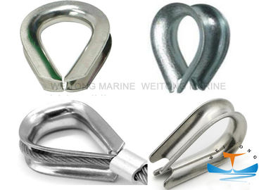 China Hoisting Rigging Marine Wire Rope Thimble Bright And Smooth With Hot Dip Galvanized factory